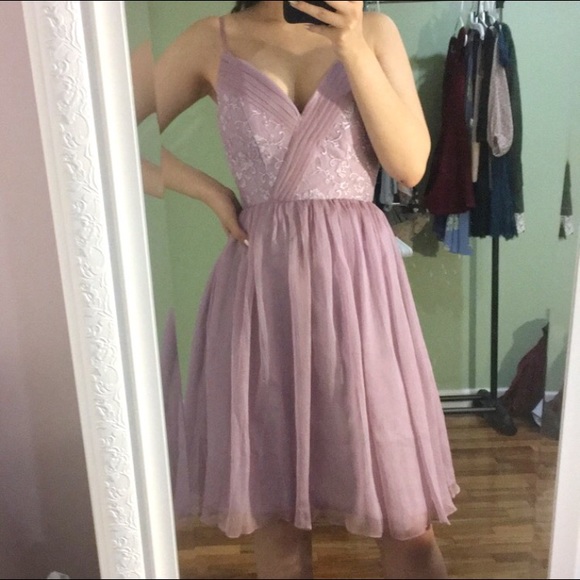 mauve semi formal dresses